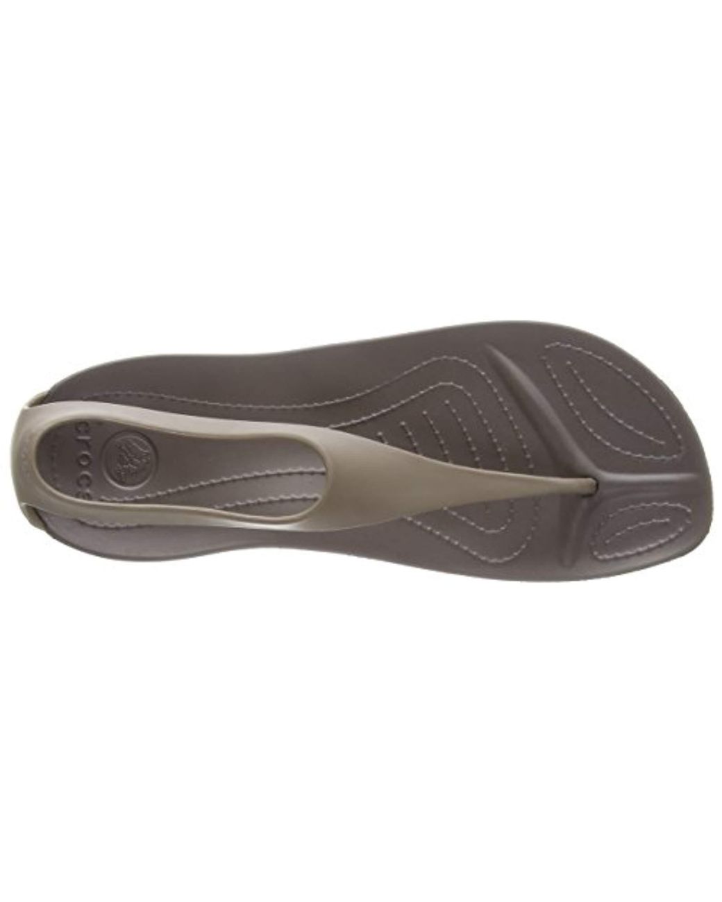 Crocs™ Sexi Flip Flops in Brown | Lyst UK