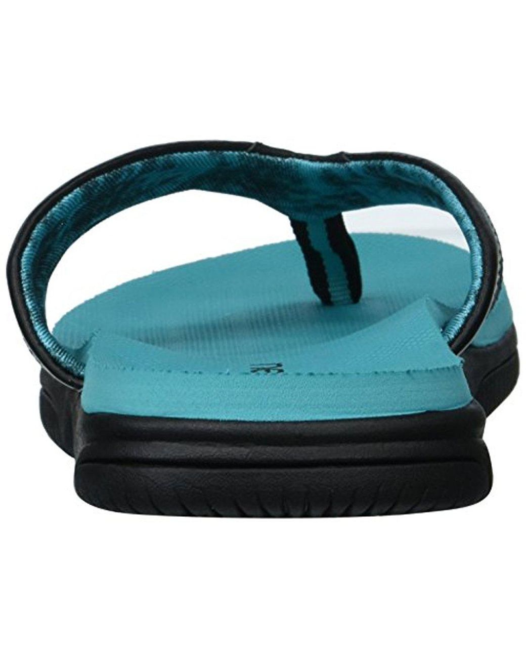 New Balance Synthetic Jojo Thong Sandal in Black/Teal (Black) | Lyst