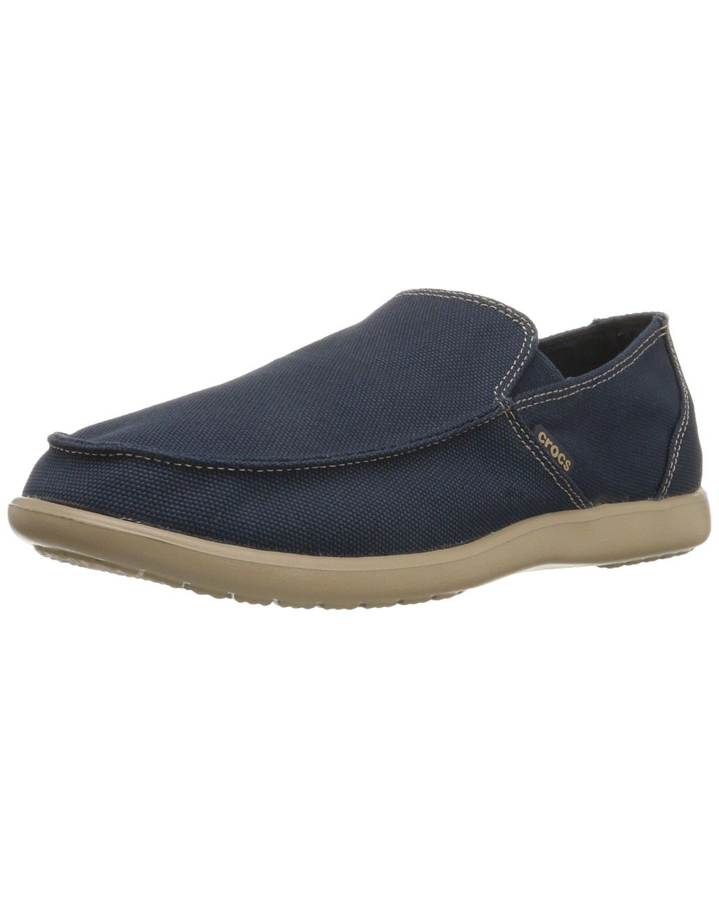 Crocs™ Canvas Santa Cruz Clean Cut Loafer, Slip-on in Blue for Men | Lyst
