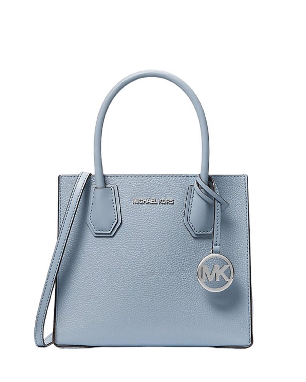 Michael Kors Mercer Medium Pebbled Leather Crossbody Bag in Blue Lyst UK