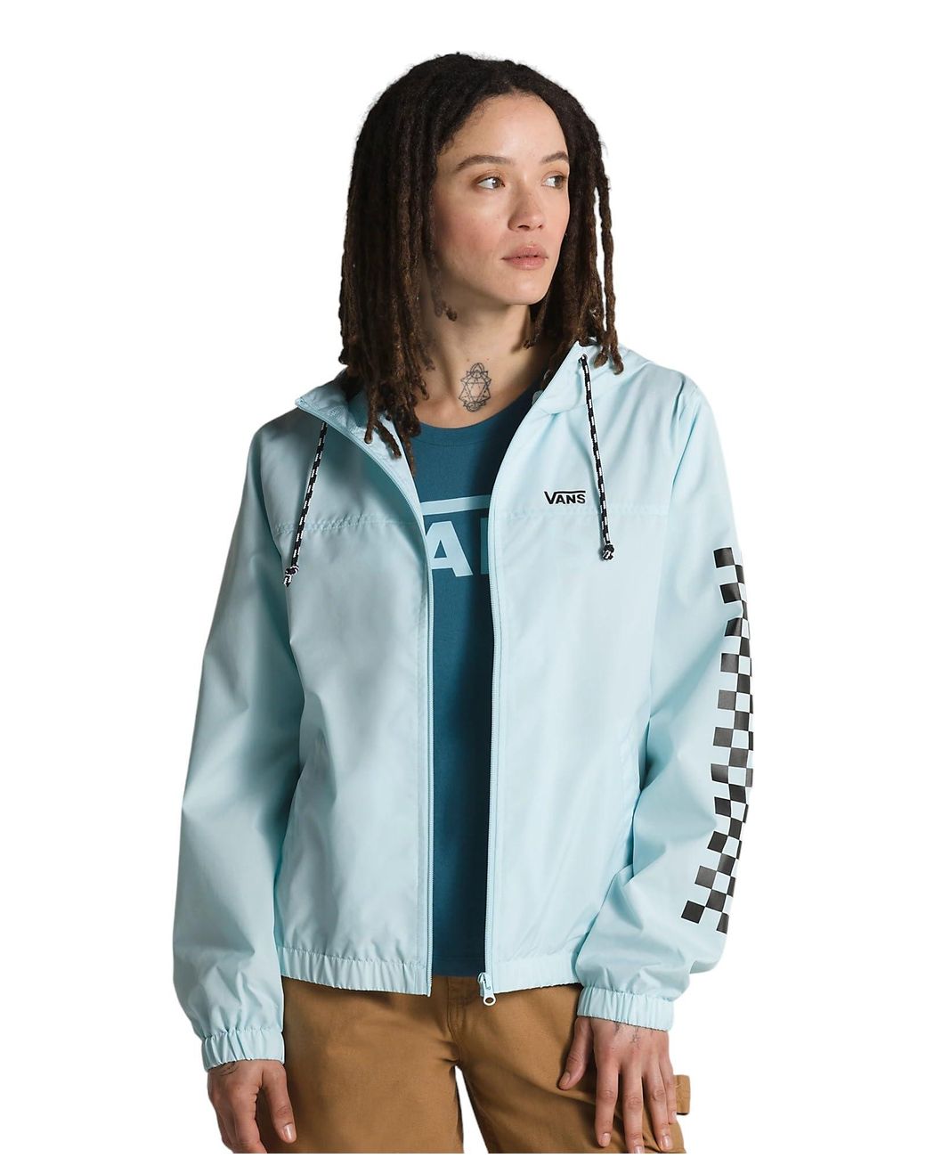 Vans hot sale windbreaker blue