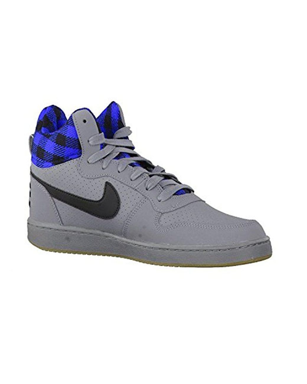 Nike Leather Court Borough Mid Basketball Shoes in Black-Blue-Grey (Blue)  for Men | Lyst