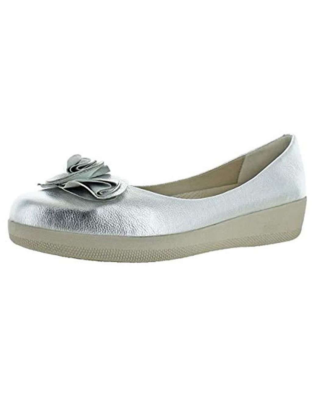 Fitflop Florrie Superballerina Ballet Flat in Metallic | Lyst