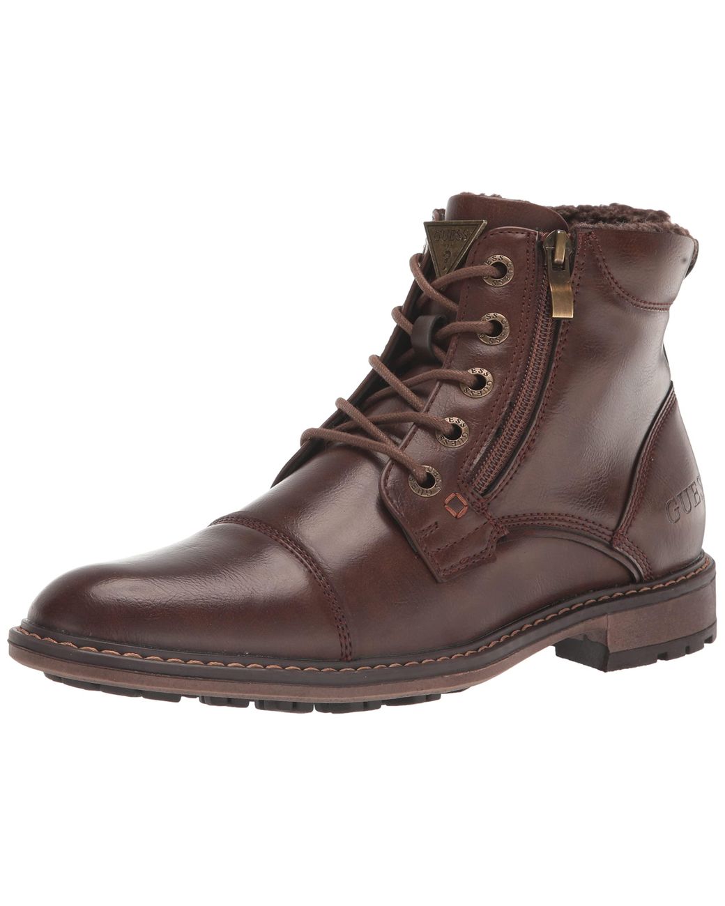 Guess Samwell Ankle Boot in Brown for Men Lyst