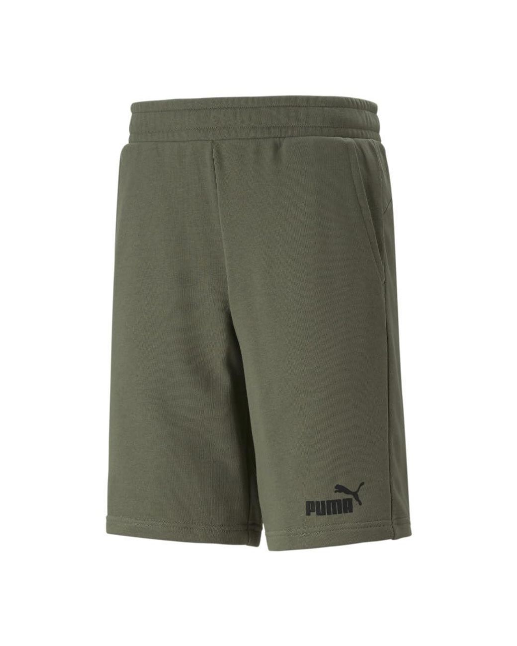 PUMA Essential Khaki Shorts in Green for Men | Lyst UK