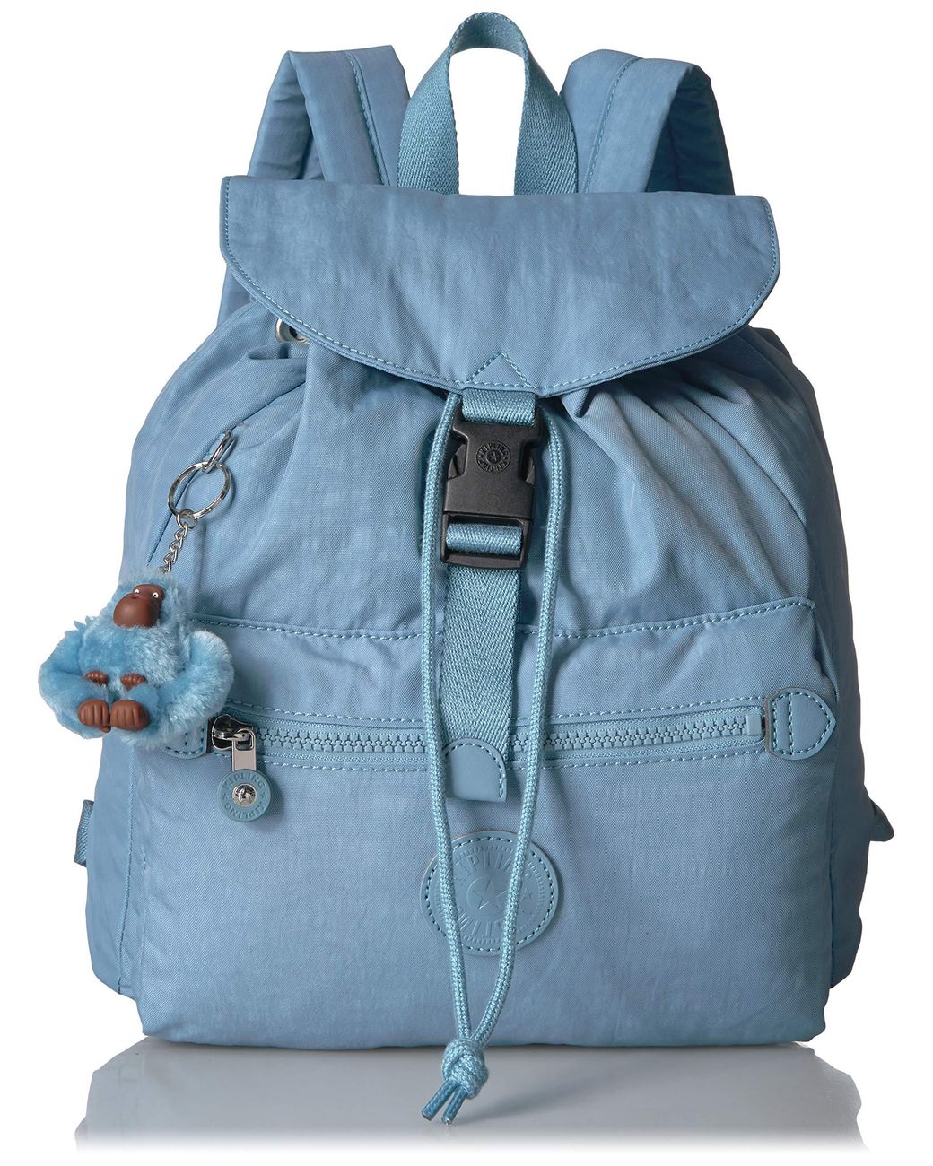 Sac a dos rembourre pour femme avec bretelles reglables et cordon de serrage Kipling en coloris Bleu Lyst