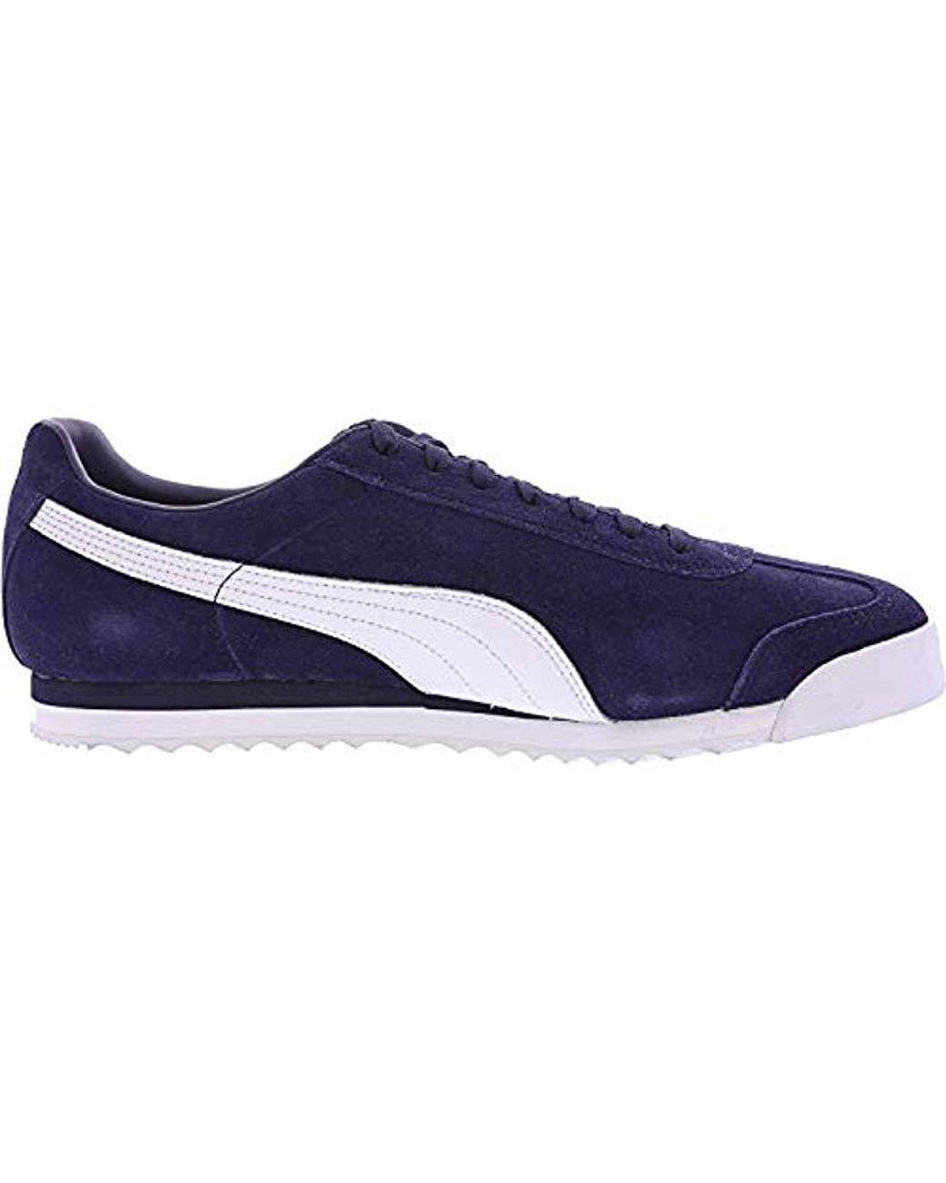 PUMA Roma Suede Fashion Sneaker in Blue for Men | Lyst