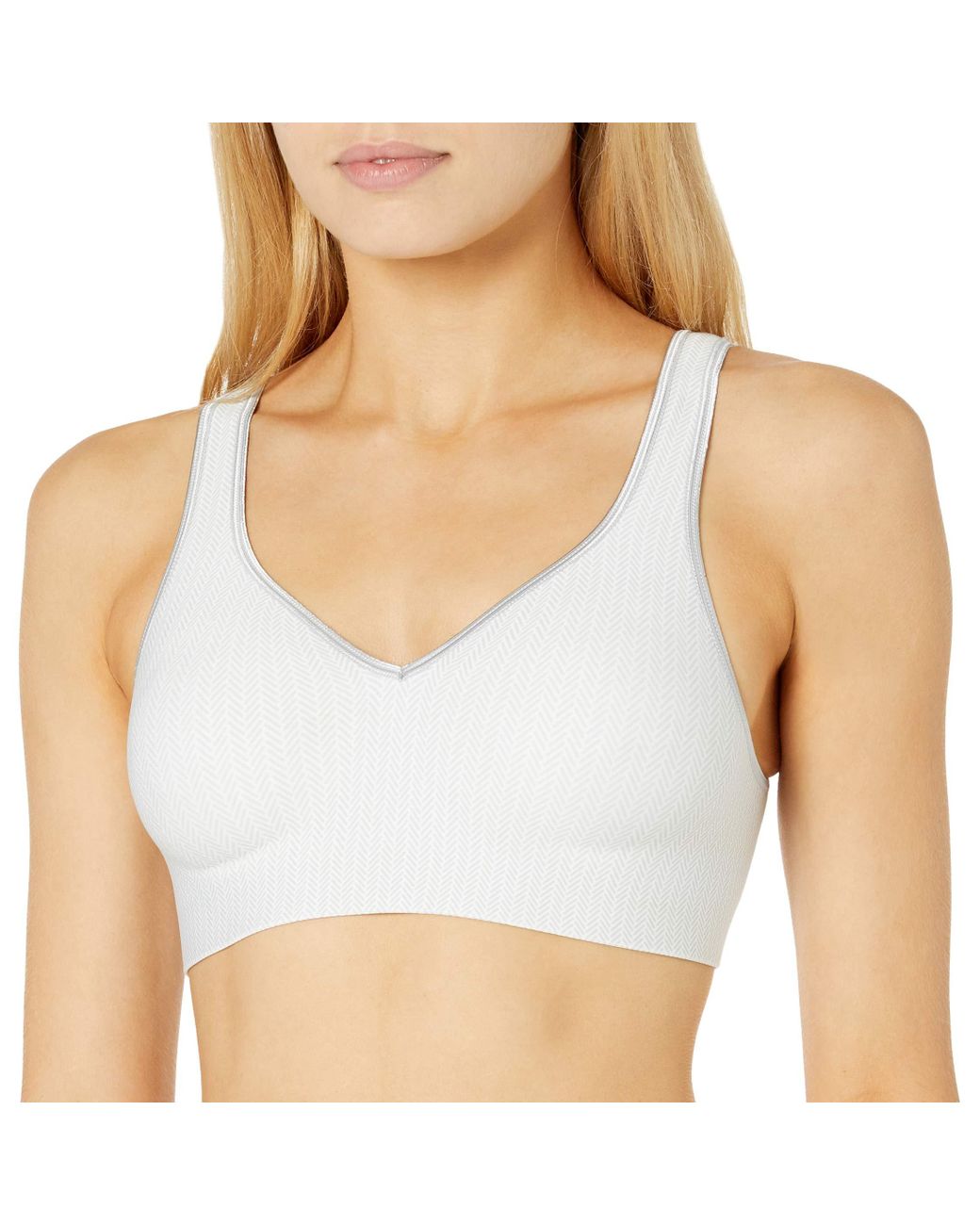 Hanes Smoothtec Comfortflex Fit Wirefree Bra Mhg796 in Gray Save 13