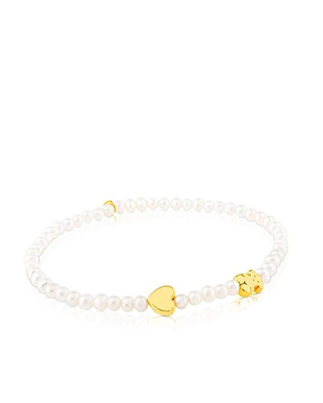 Pulsera elástica Sweet Dolls XXS en oro amarillo de 18kt y perlas cultivadas  de 0,3 cm Tous | Lyst