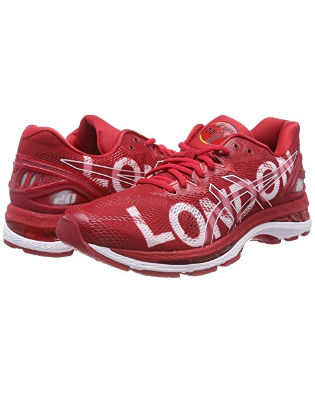 Asics Damen Gel-Nimbus 20 London Marathon Laufschuhe, Rouge/Blanc in Rot |  Lyst DE