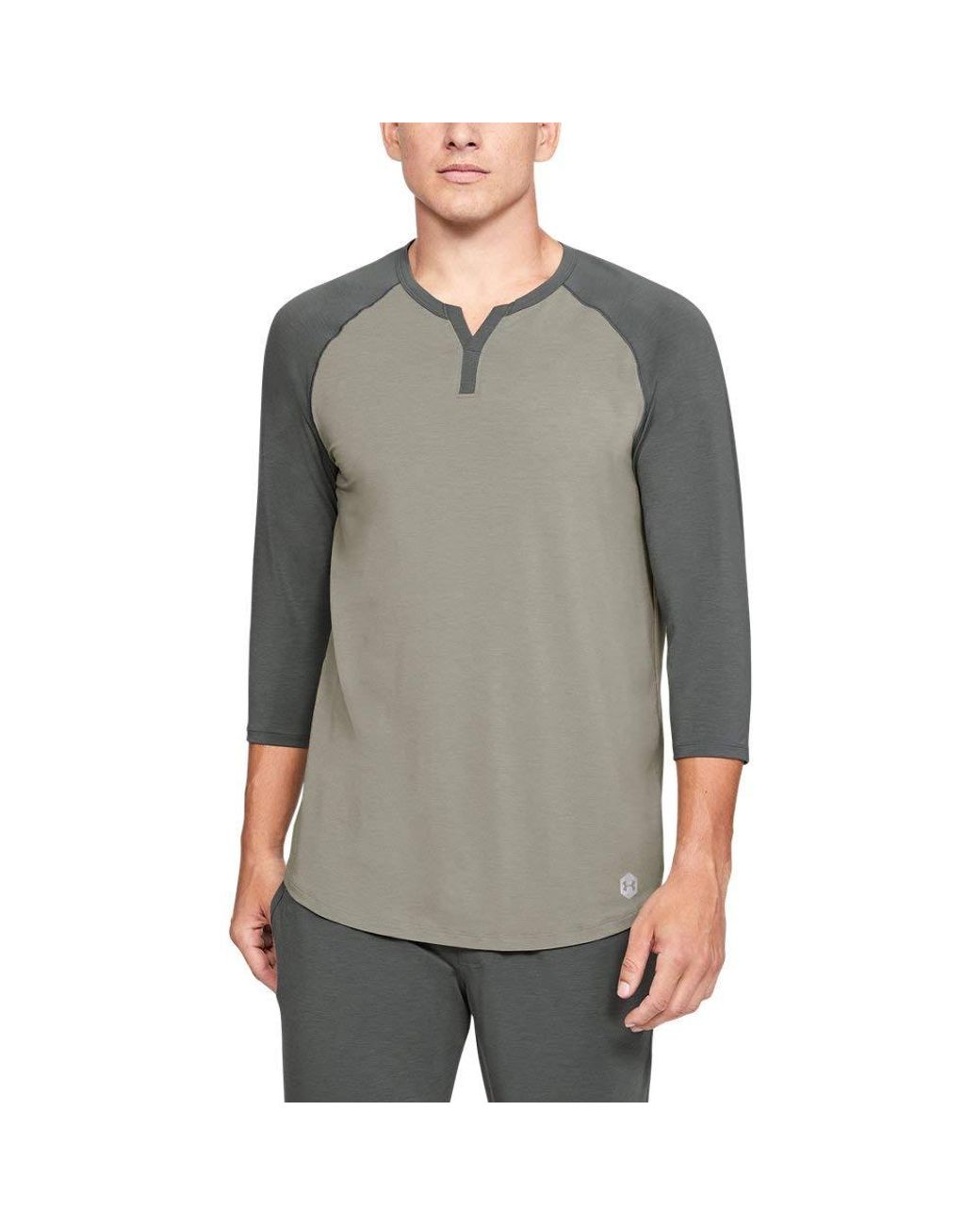 Under Armour Recovery Sleepwear Henley Underwear in Grey for Men