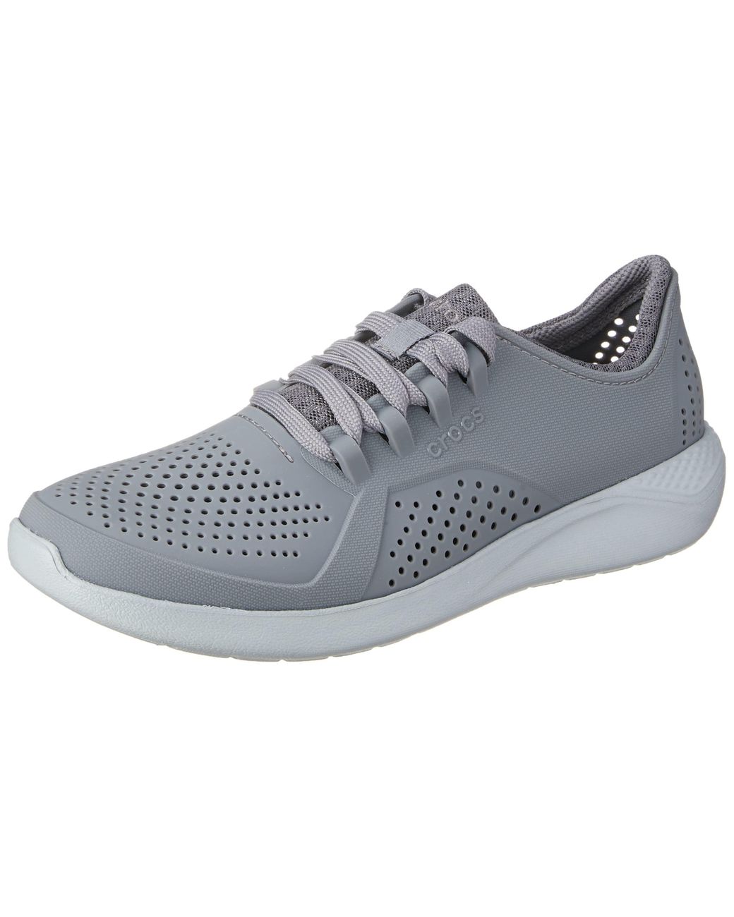 crocs literide pacer light grey neo mint