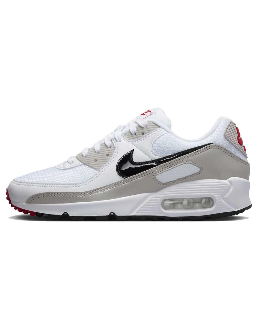 Nike S Air Max 90 White Grey Red Dx0116-101 in Black | Lyst UK