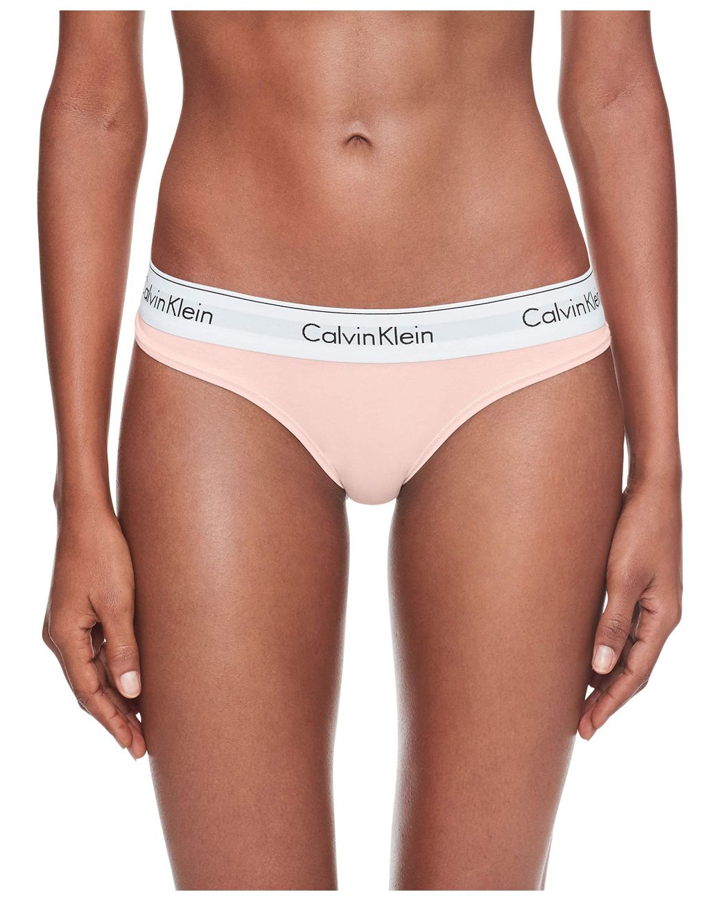 Calvin Klein Modern Cotton Thong In White Lyst