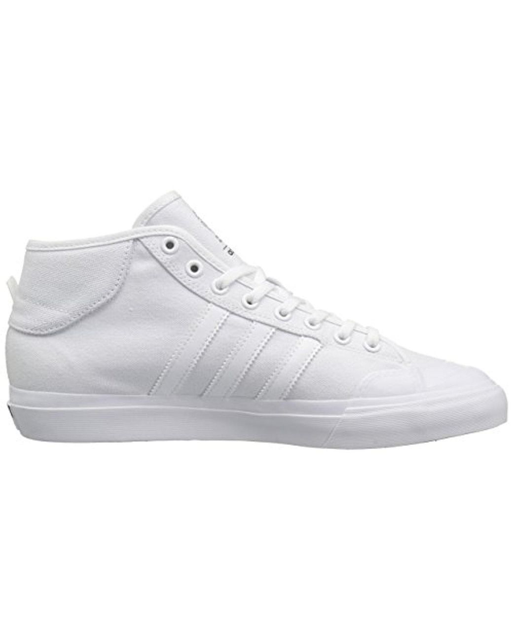 adidas Rubber Matchcourt Mid Skate Shoe in White/White/White (White) for  Men | Lyst
