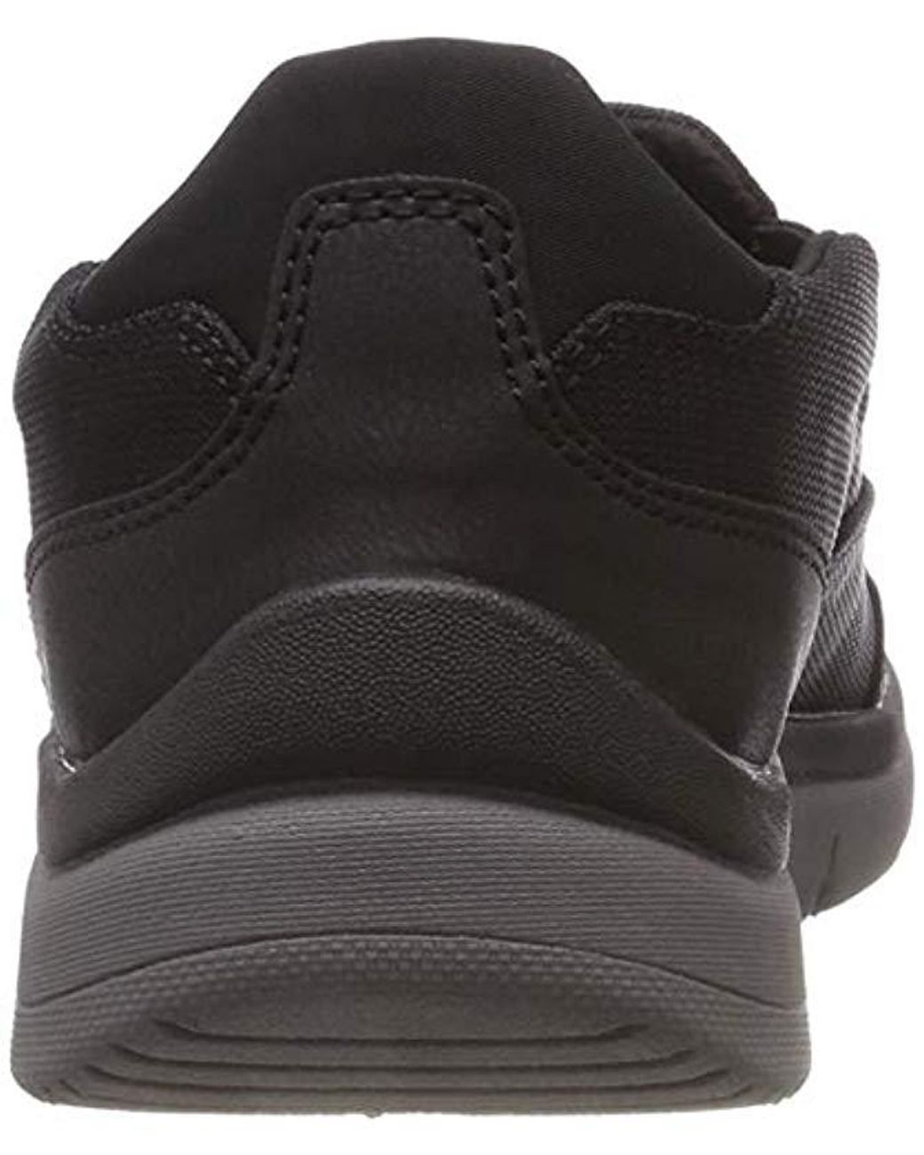 clarks mens black trainers