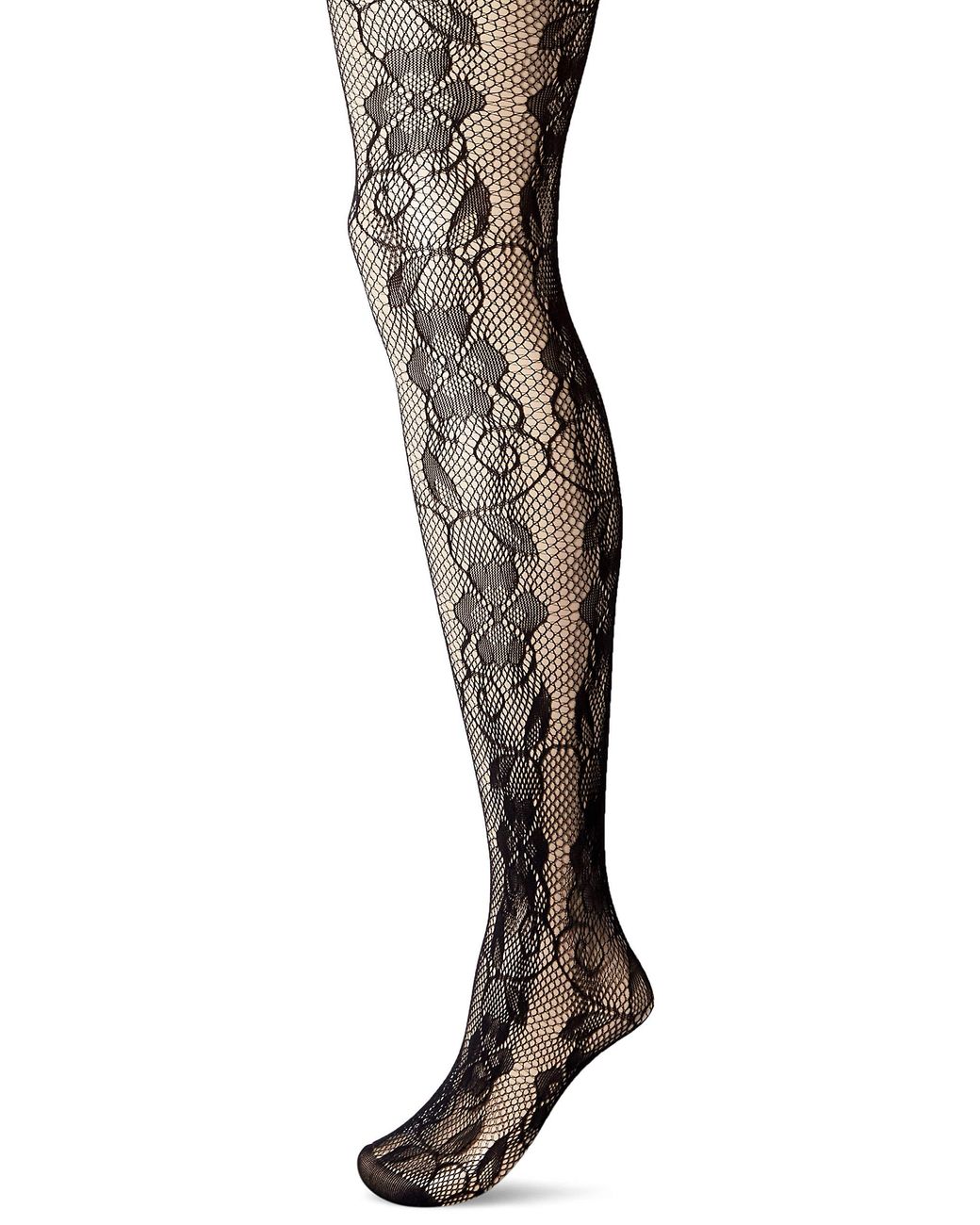 Hanes Silk Reflections Perfect Socks Opaque Anklet in Black Save 67