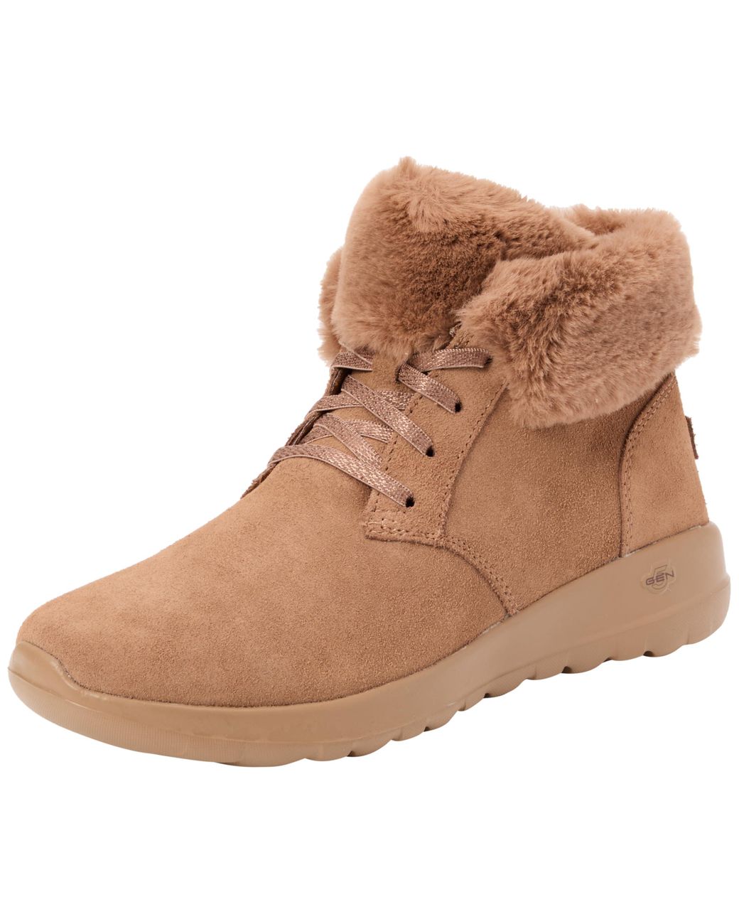 Skechers On the go Joy Ankle Boot in Brown Lyst UK