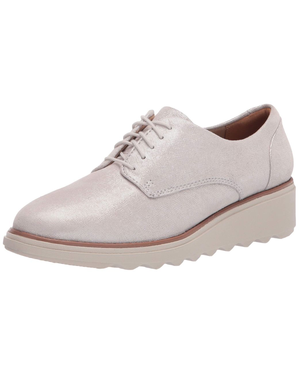 Clarks Sharon Noel Oxford in Metallic | Lyst