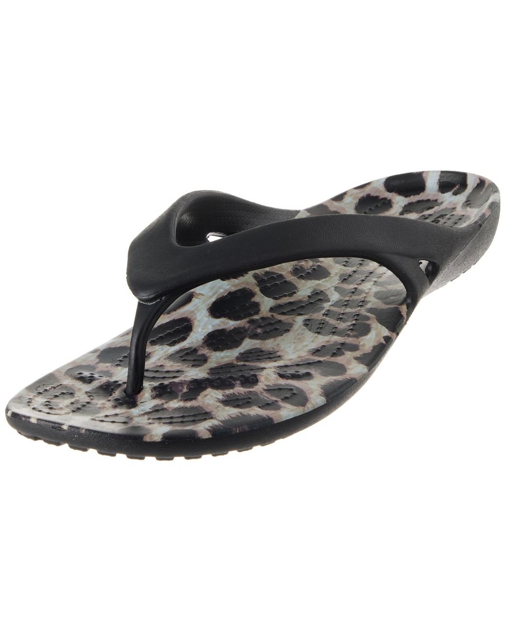 Crocs Kadee Ii Graphic Flip W Holzschuh in Schwarz Lyst DE