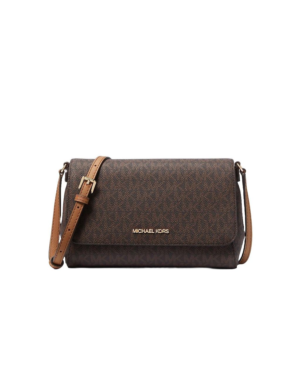 Michael Kors Brown Leather Shoulder Bag 22 X 15 X Cm Lyst UK