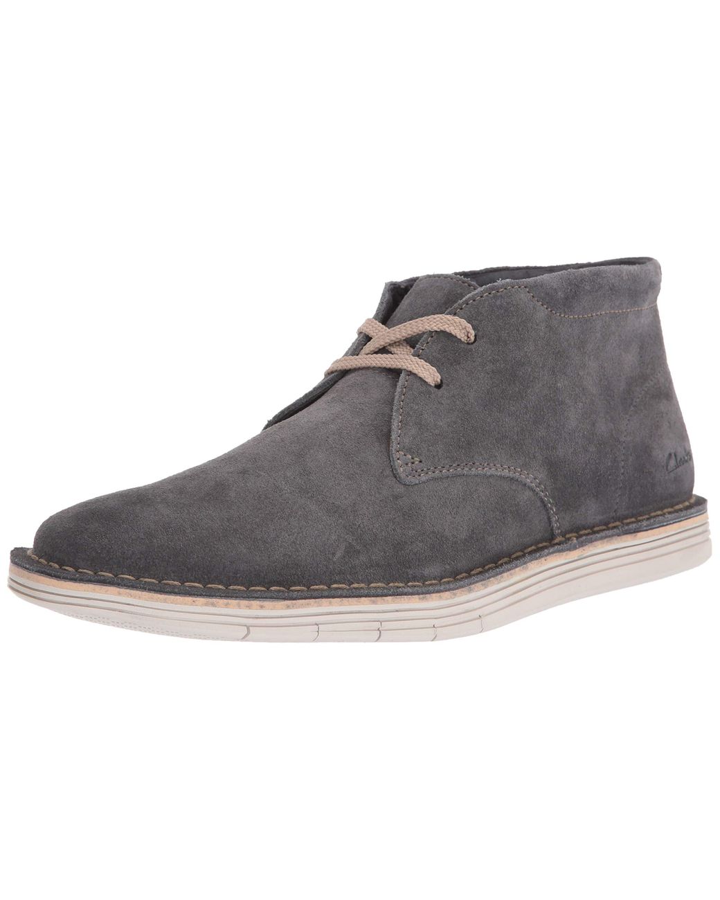 clarks mens forge stride chukka boots flat heel