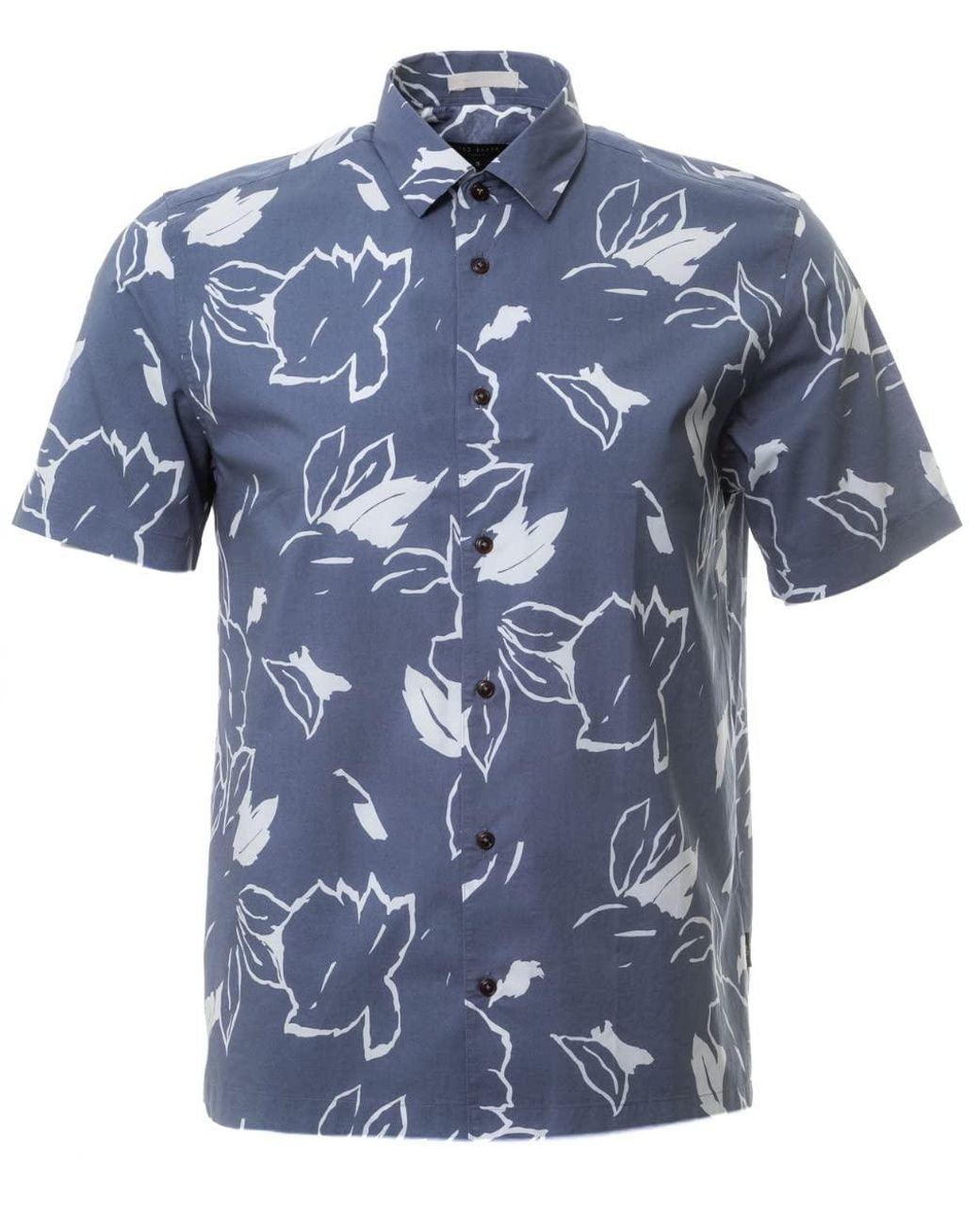 Ted Baker Cotton Ashby Short Sleeve Shirt In Light Blue for Men Lyst UK