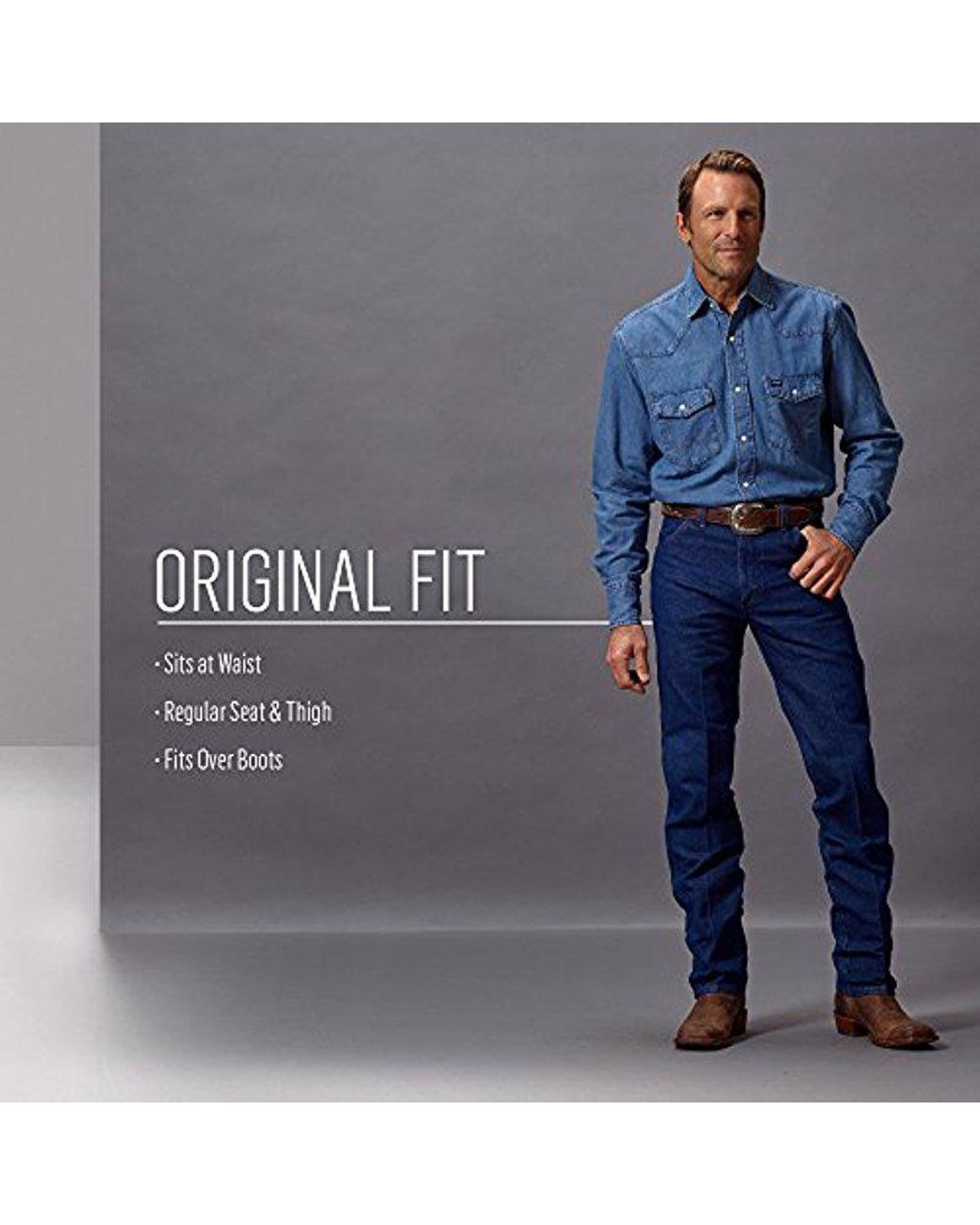 Wrangler Cowboy Cut Original Fit Jean, Rigid Indigo, 30x31 in Blue for Men