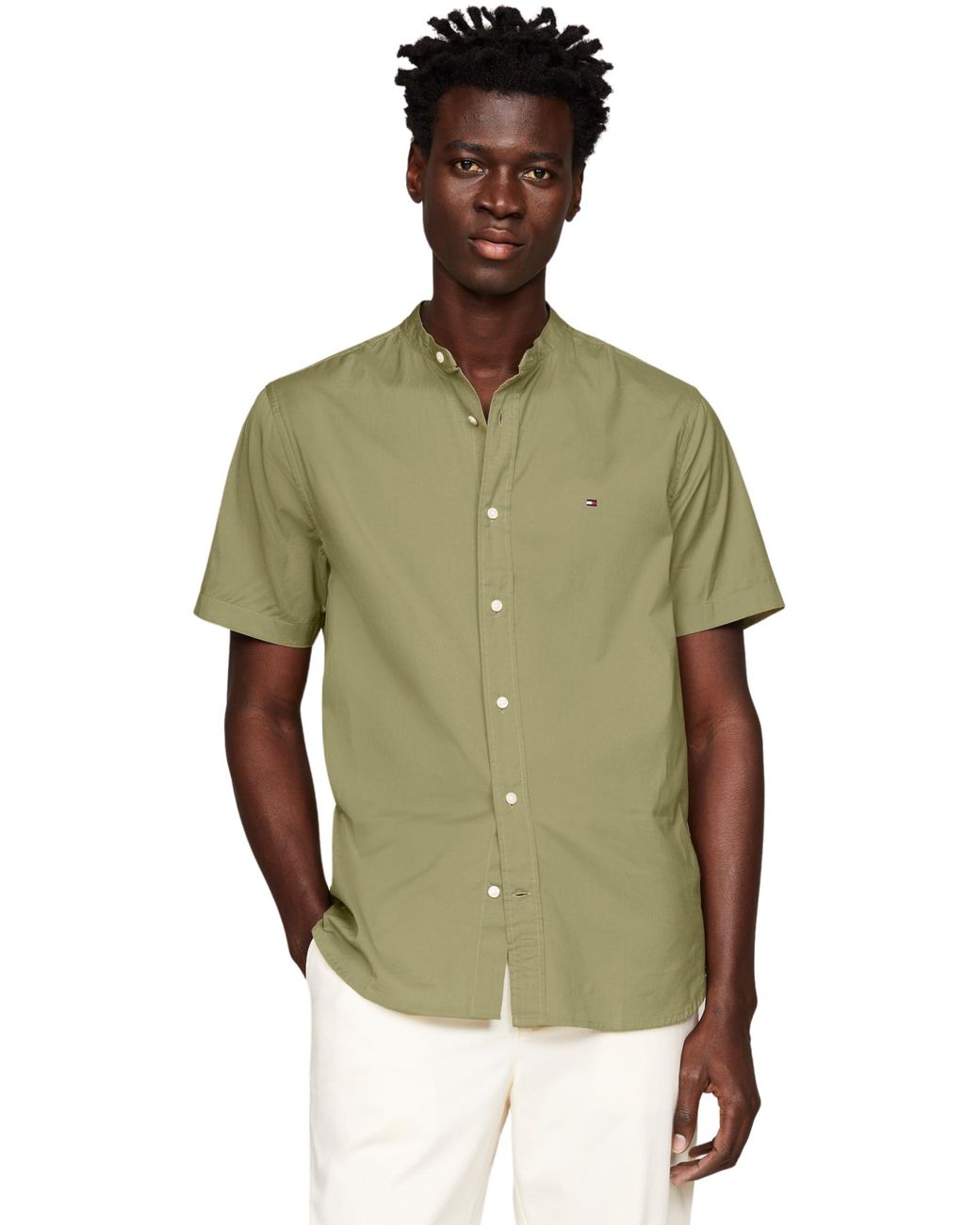 Tommy Hilfiger Short-sleeve Shirt in Green for Men Lyst UK