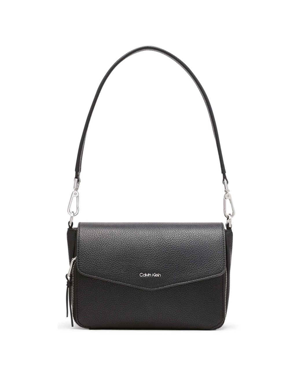 Calvin Klein Ava Novelty Demi Shoulder Bag in Black | Lyst
