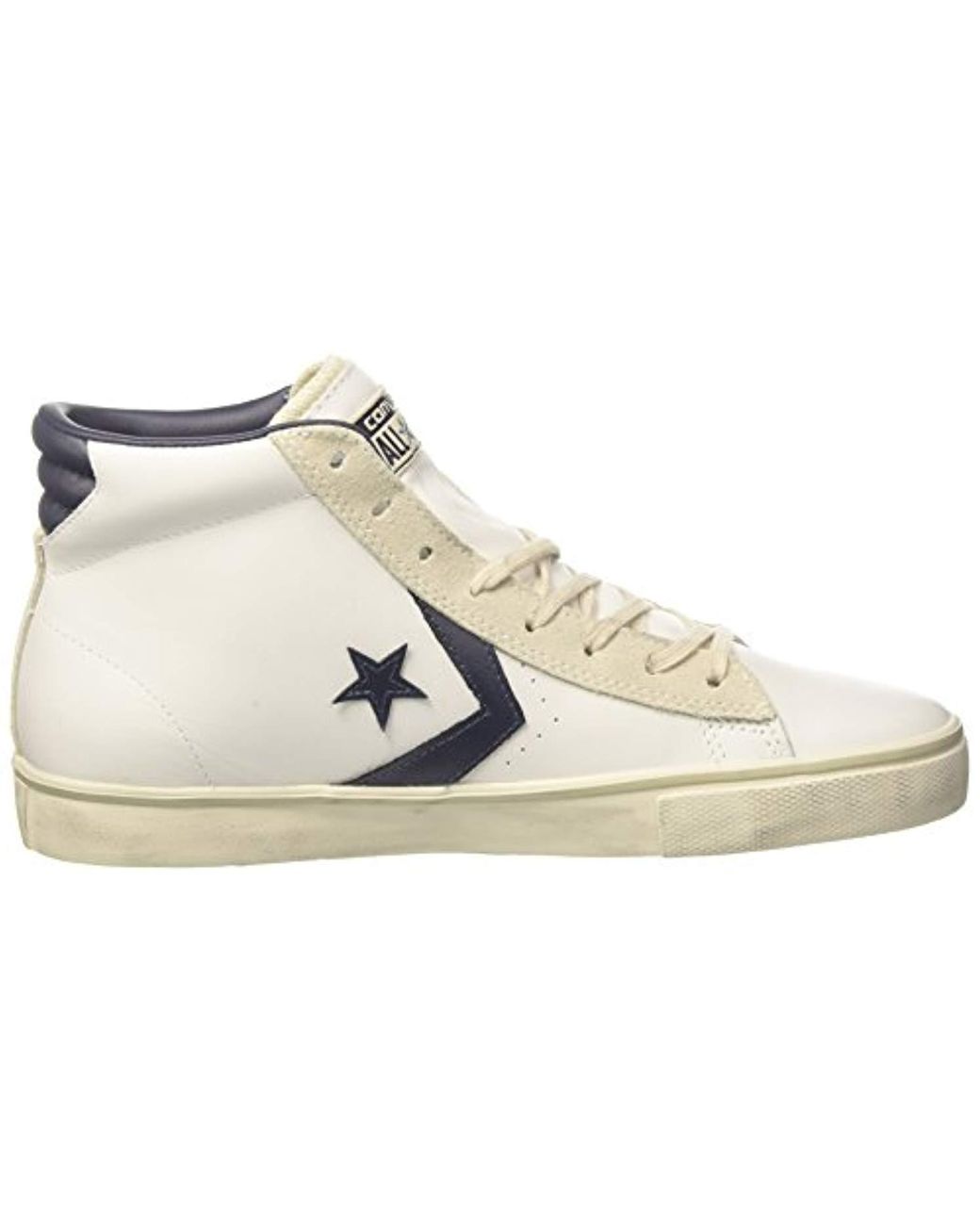 Converse Leather Adults' Lifestyle Pro Lthr Vulc Mid Low-top Sneakers in  White for Men | Lyst UK