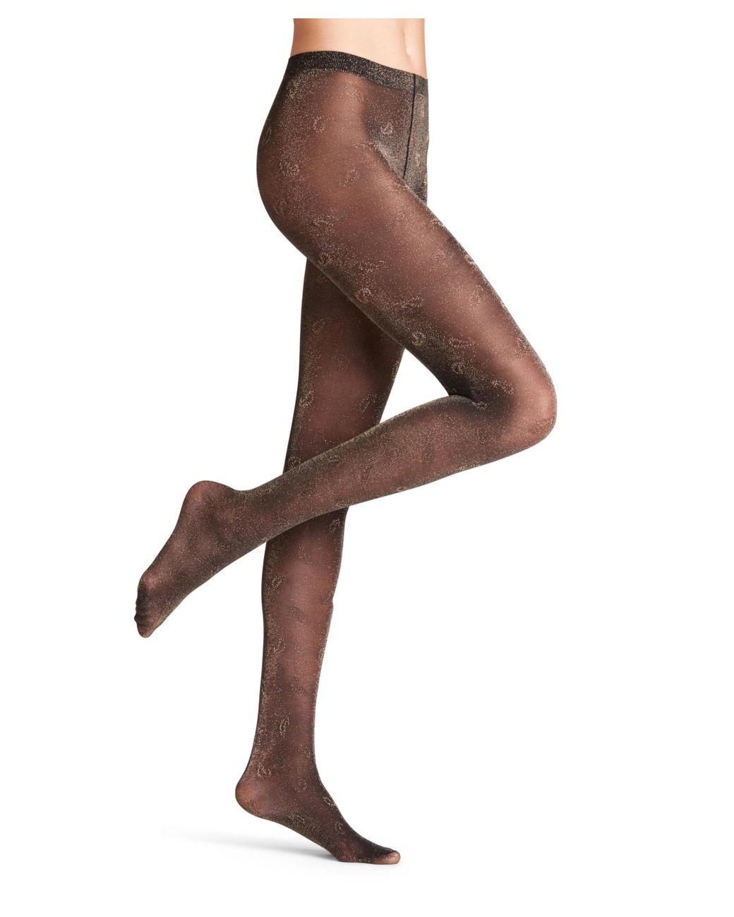 FALKE Day To Night 30 Den W Ti Sheer Patterned 1 Pair Tights in Brown |  Lyst UK
