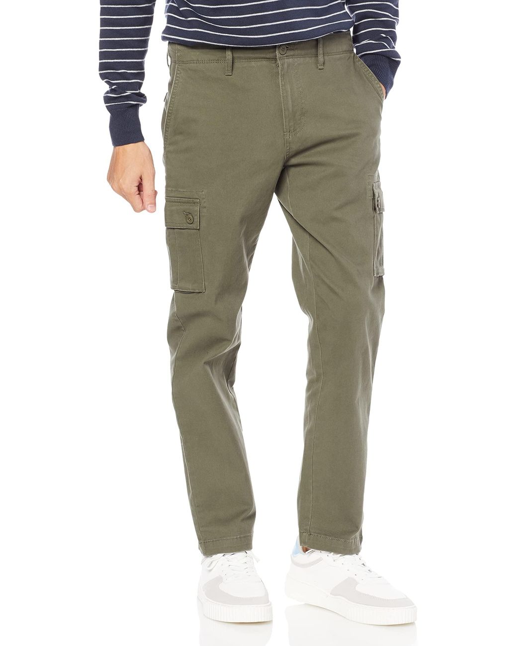 Amazon Essentials Straight-fit Stretch Cargo Pant in Olive (Green) for Men  - Save 4% - Lyst