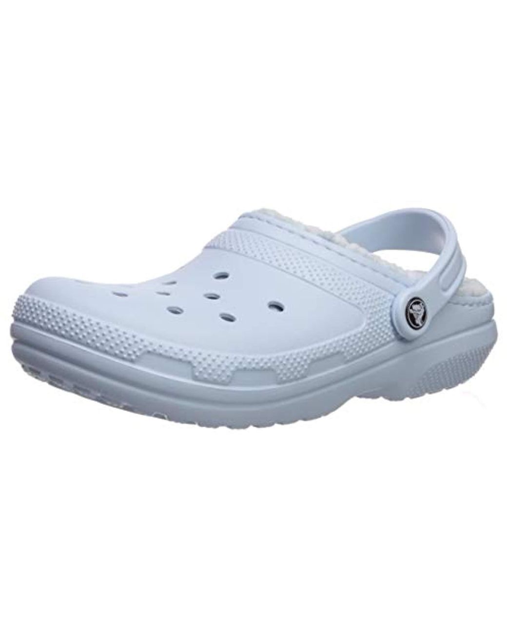 light blue winter crocs