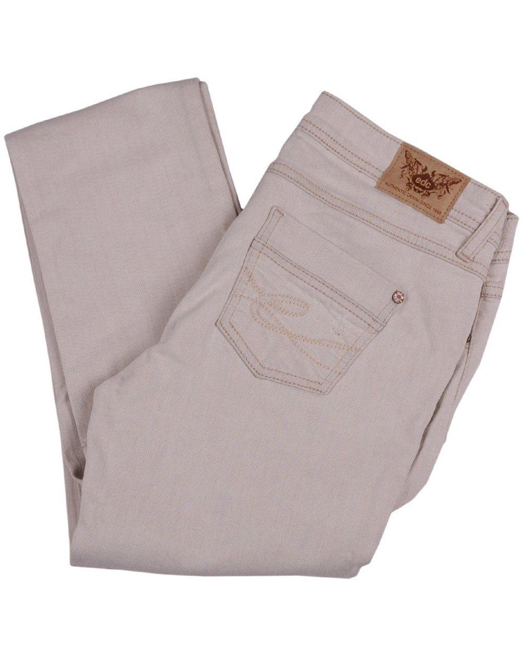 Edc By Esprit , Five Jeans Hose, Bootcut, Strech, Low Rise, Slim Fit, beige  W29/L32 in Natur | Lyst DE