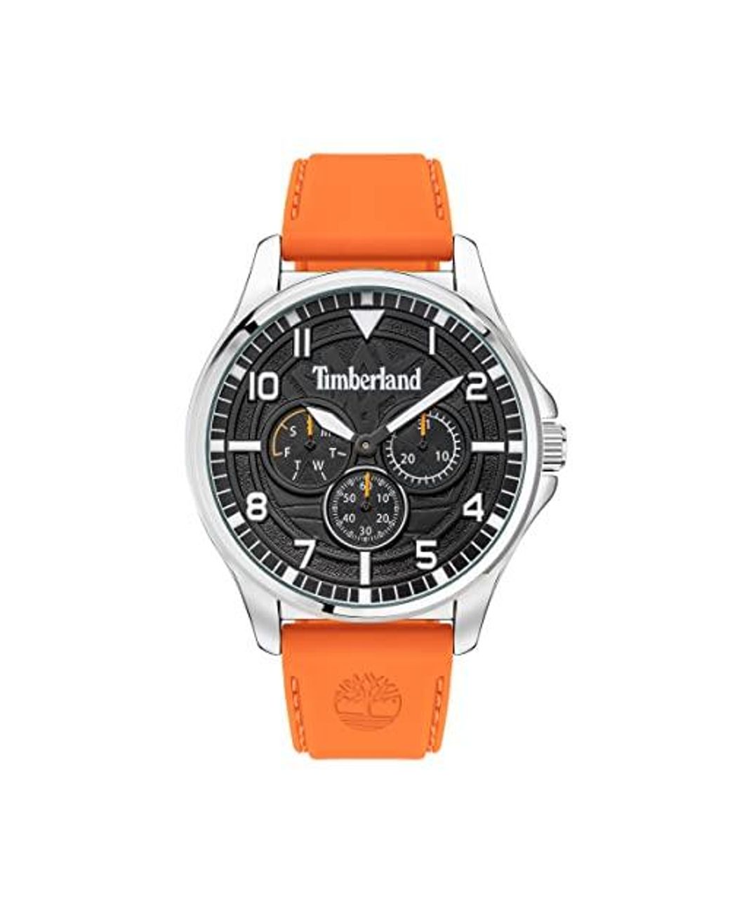 Timberland Brainard Multifunctioneel Horloge Met Zwarte Wijzerplaat En  Oranje Siliconen Band voor heren | Lyst NL