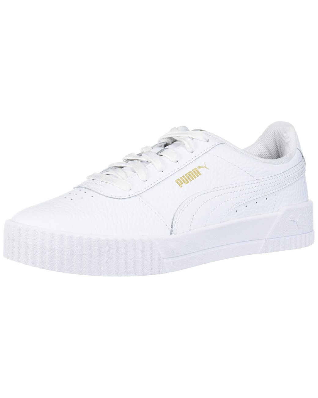puma carina white sneakers