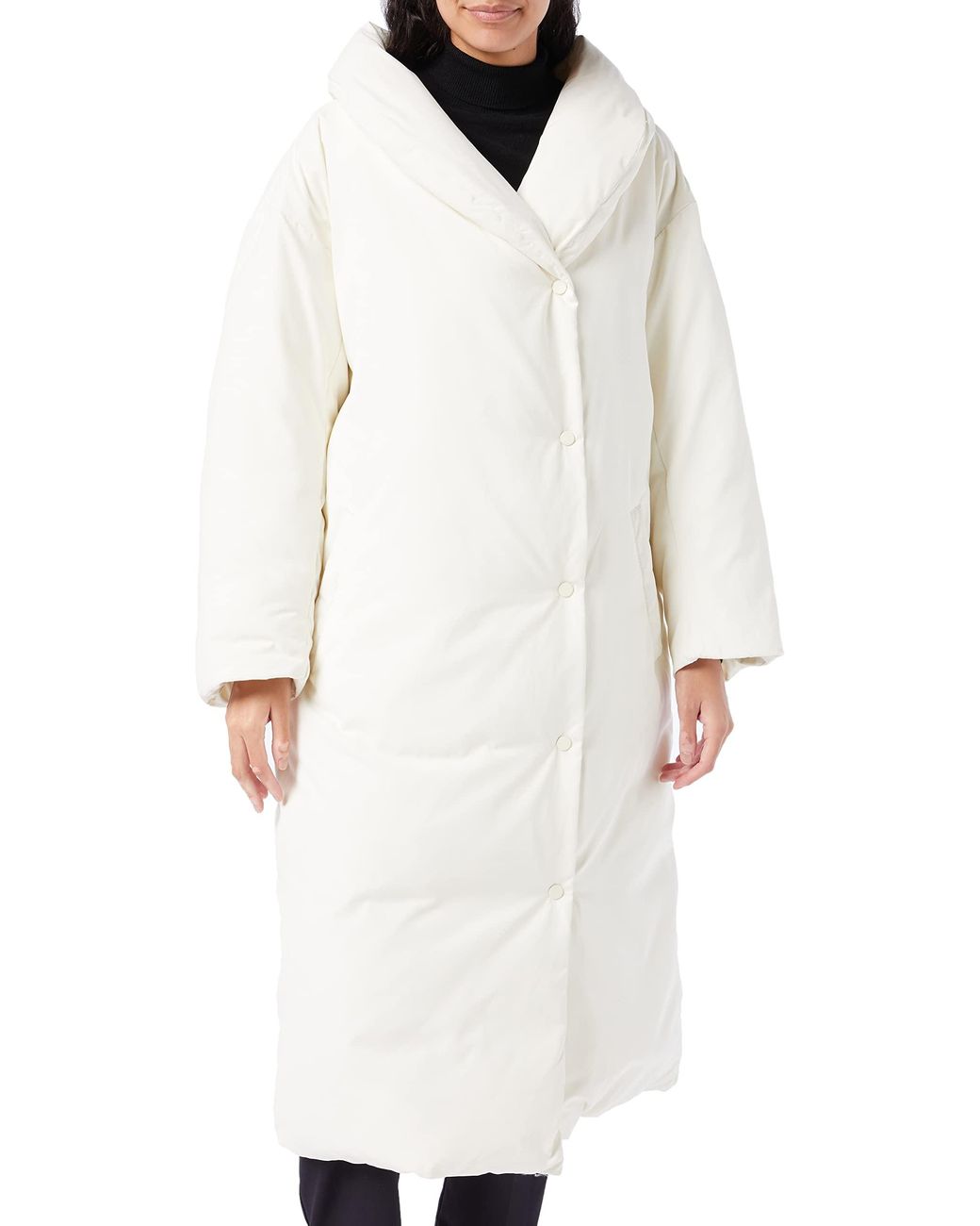 Wrangler Long Duvet Puffer Jacket in White Lyst UK