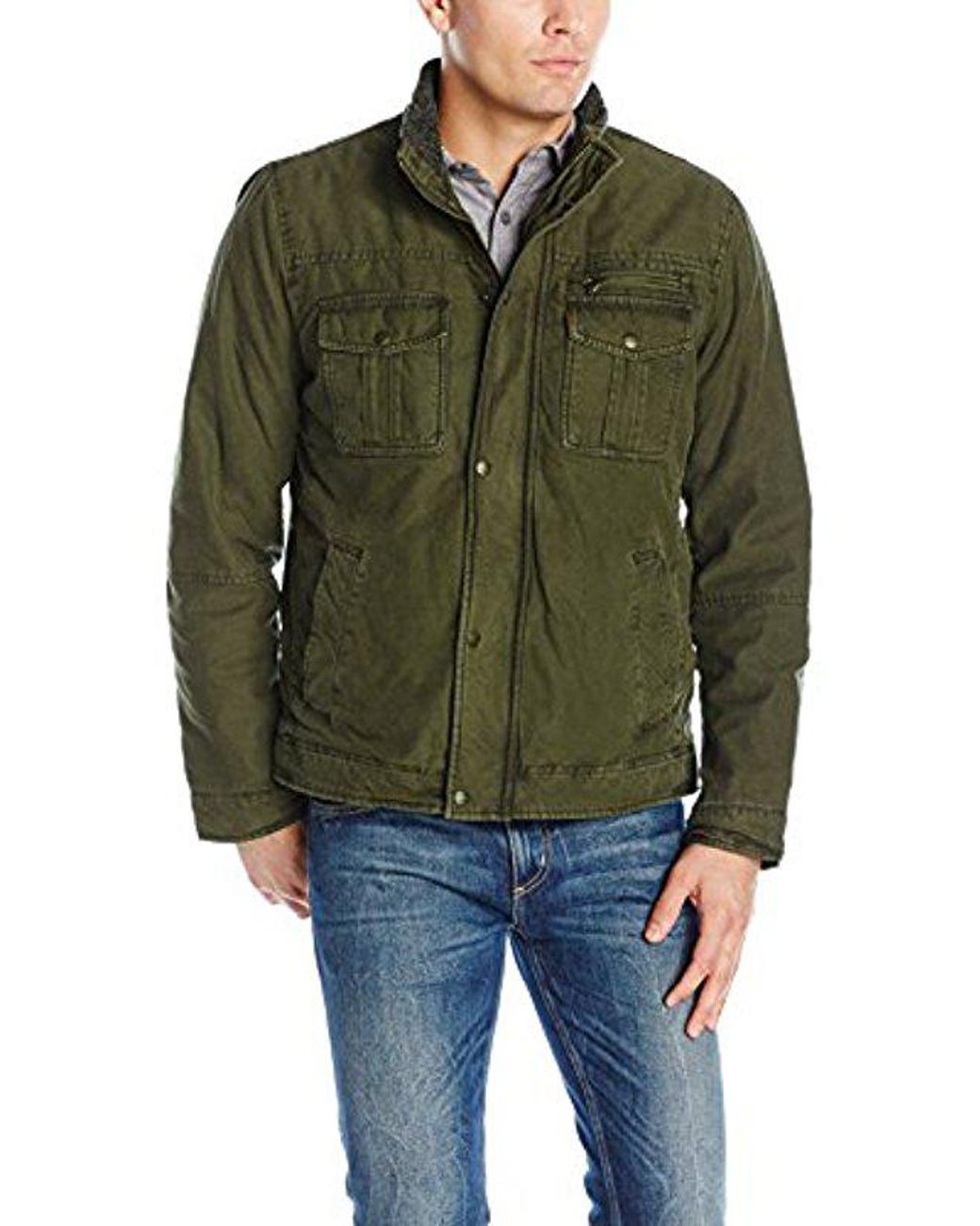 Two Pocket Sherpa Lined Trucker Jacket 