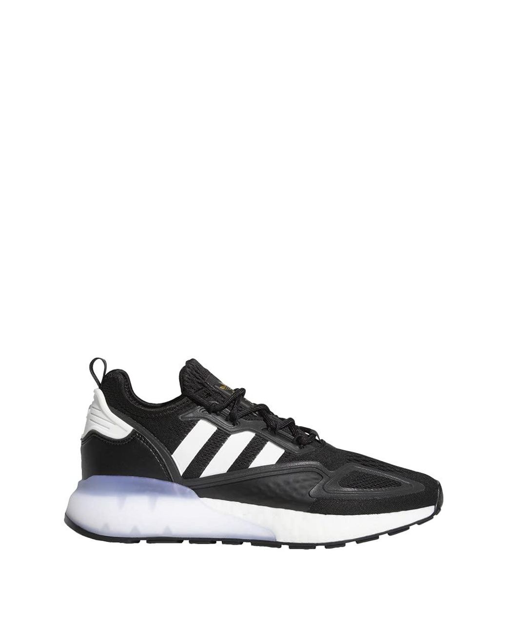 adidas Womens Zx 2k Boost Lace Up Sneakers Shoes Casual Black Black 4.5 Uk in Blue Lyst UK