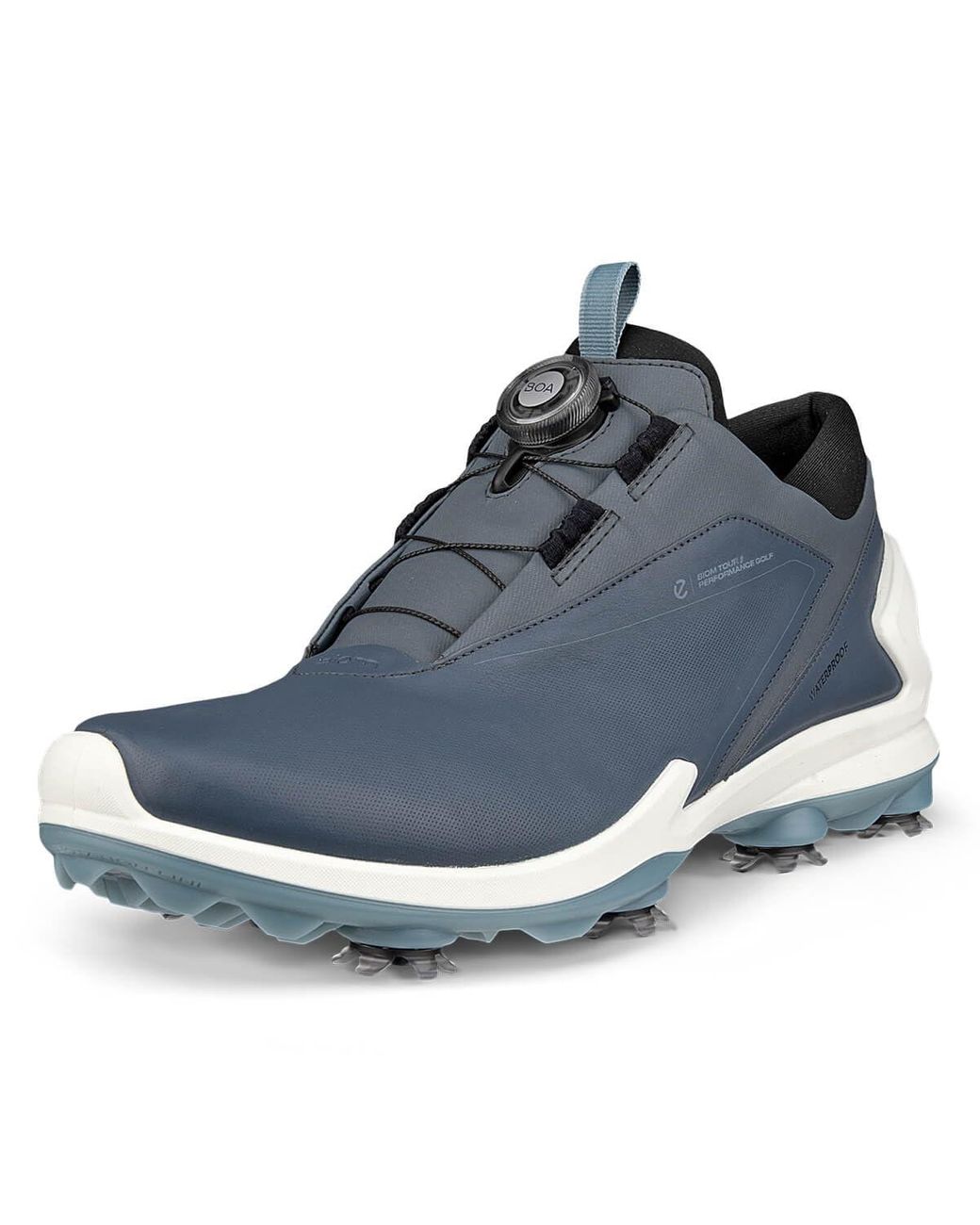 Ecco Biom Tour Boa Phorene Waterproof Leather Spikes Golf Shoes in Blue for Men Lyst