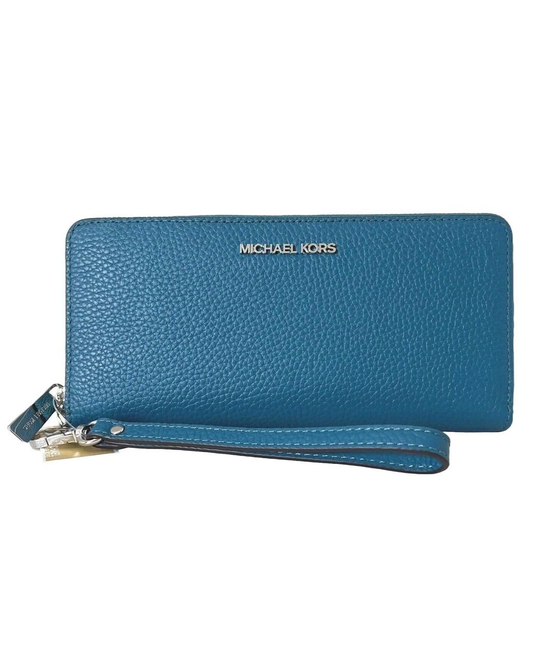 Michael kors wallet teal sale