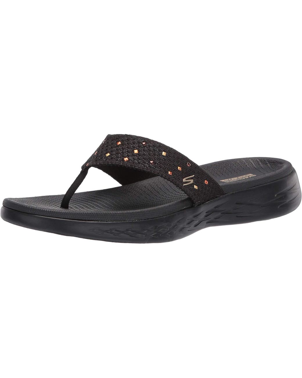 Skechers Womens Flip Flop Black Lyst