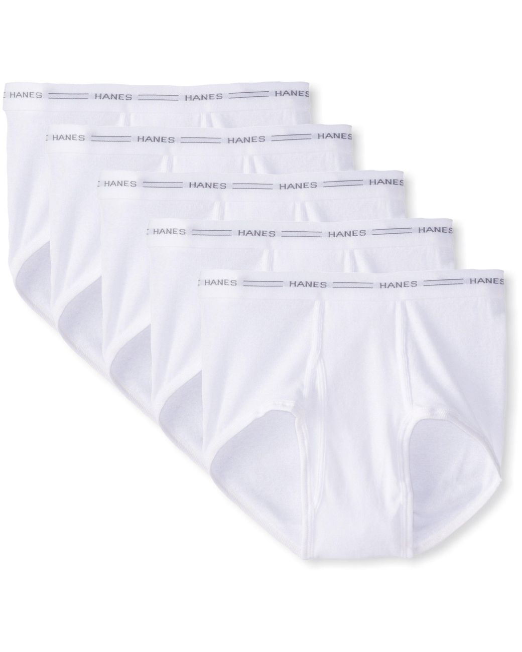 Hanes Cotton 5-pack Full Rise Briefs in White for Men - Lyst