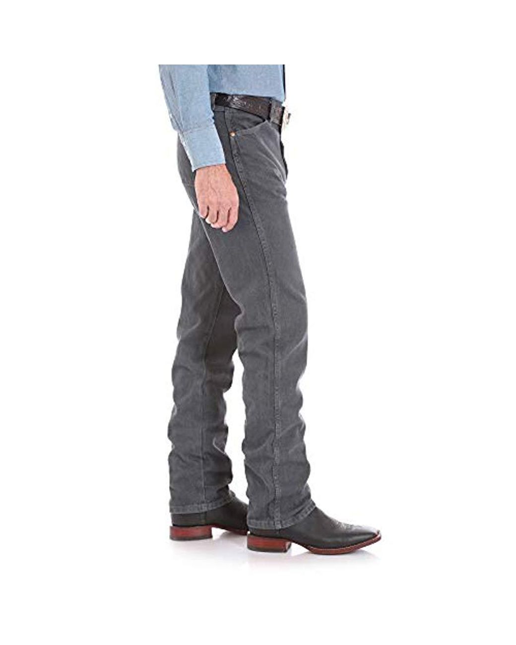 Wrangler 13mwz Cowboy Cut Original Fit Jeans Prewashed Colors Charcoal Grey  36w X 30l in Grey for Men | Lyst UK