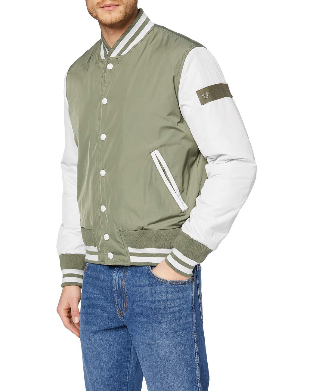 olive green true religion jacket