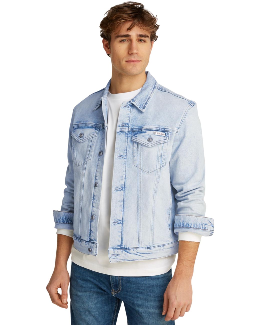 Amazon Jeansjacke Herren Slim Calvin Klein 's Slim Fit Denim