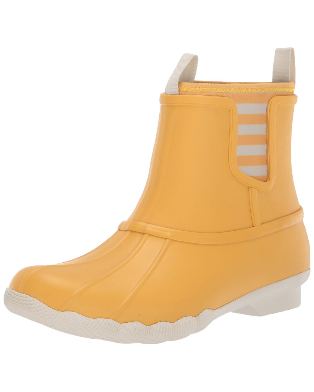 sperry yellow rain boots