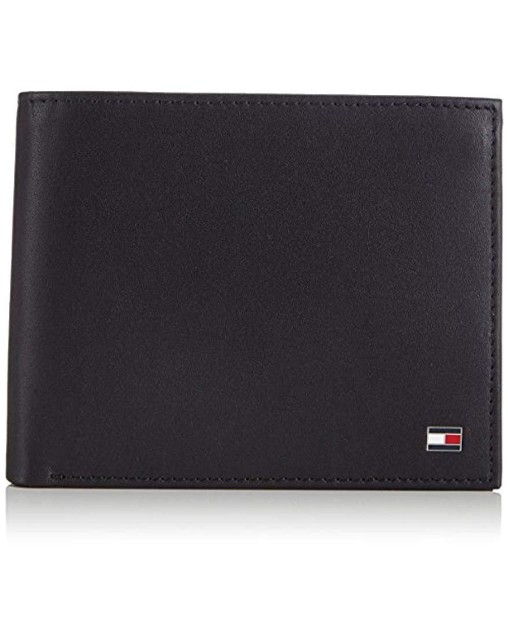 tommy hilfiger eton trifold wallet black