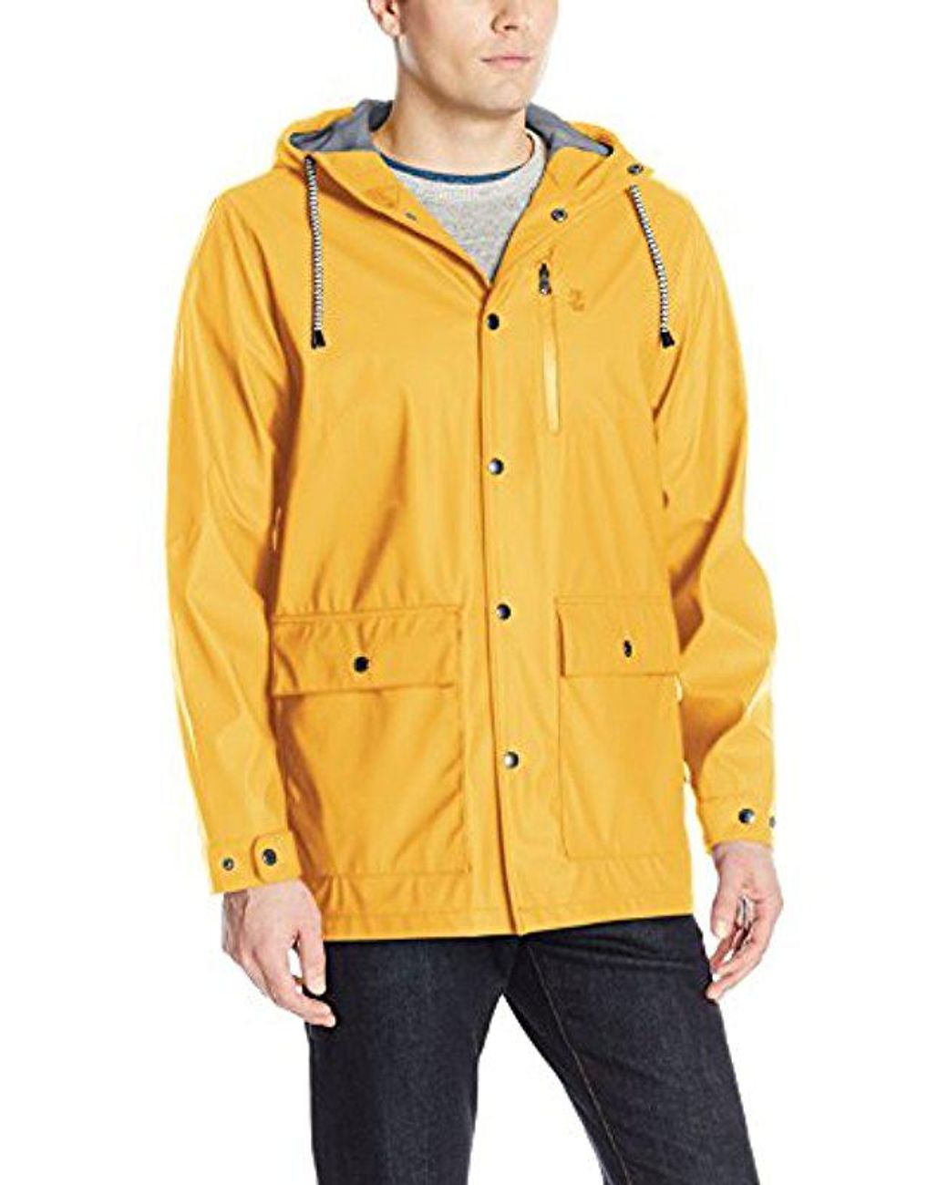 Izod Waterproof Rain Slicker Jacket in Yellow for Men | Lyst